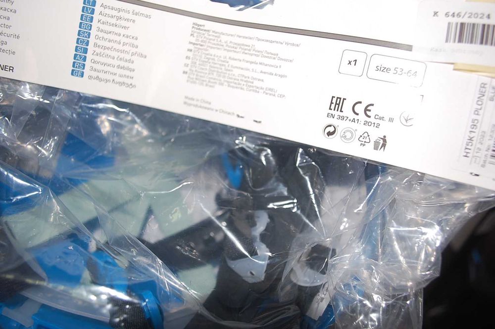 Kask ochronny budowlany Hogert Niebieski