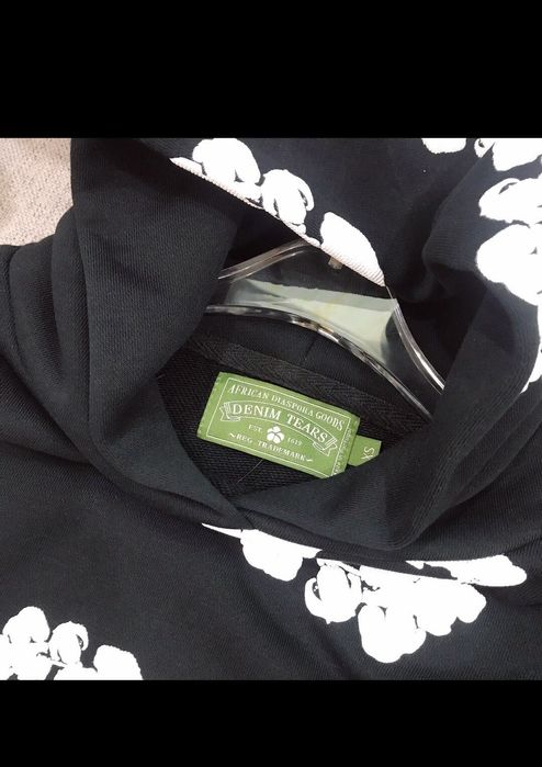 Denim Tears The Cotton Wreath Set Black Sweatshirt + Sweatpants