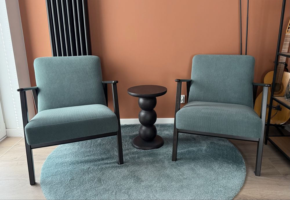 Fotel Ikea Ekenaset (szaroturkusowy sztruks)