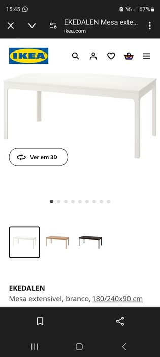 Mesa extensível Ikea