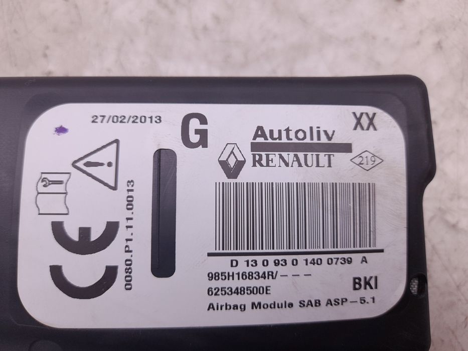 Airbag banco esquerdo RENAULT Captur (J5_)
