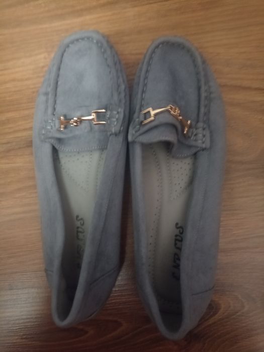 Szare mokasyny rozmiar 37