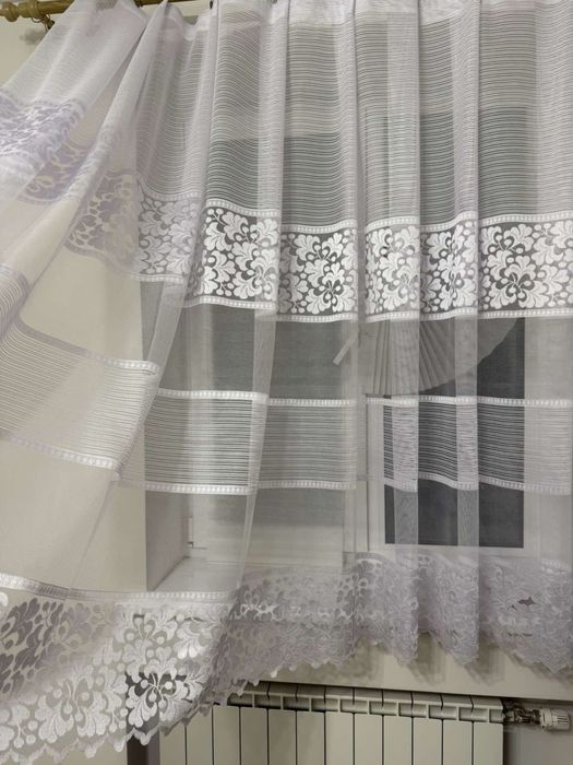 Тюль тюлі жакард висота 2.5м 2.9м 1.6м 1.8м жакарди