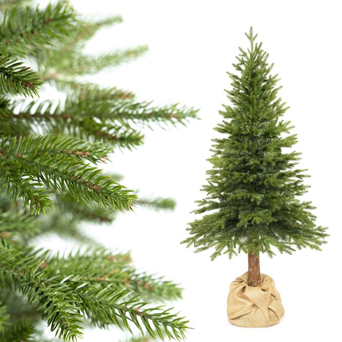 Choinka sztuczna gumowa świerk naturalny PE na pniu 200 cm jak żywy