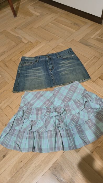 2 spódniczki mini 38