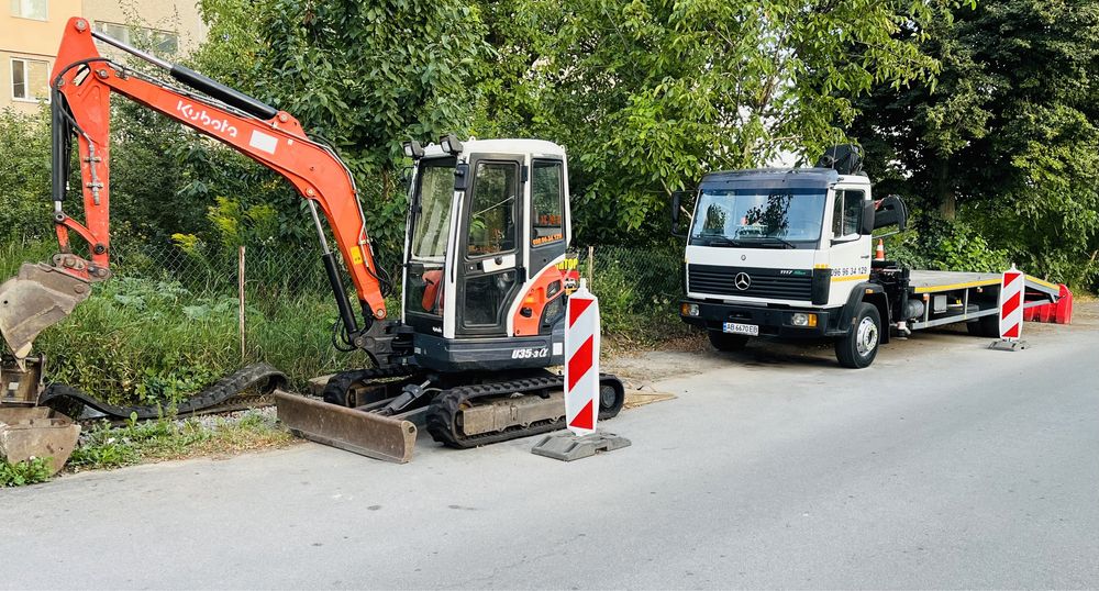 Евакуатор та міні екскаватор