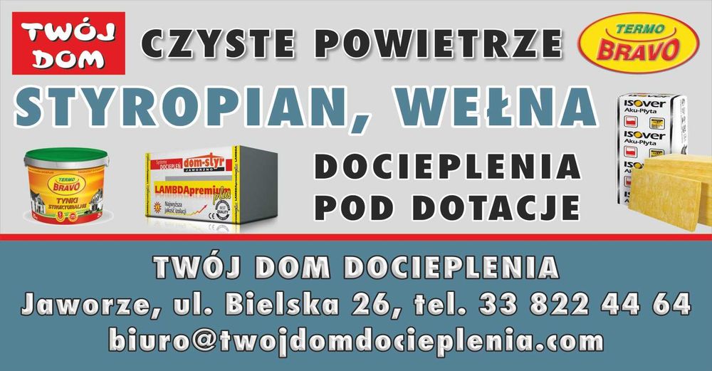 Materiał na Docieplenie komplet 10cm na Czyste Powietrze styropian