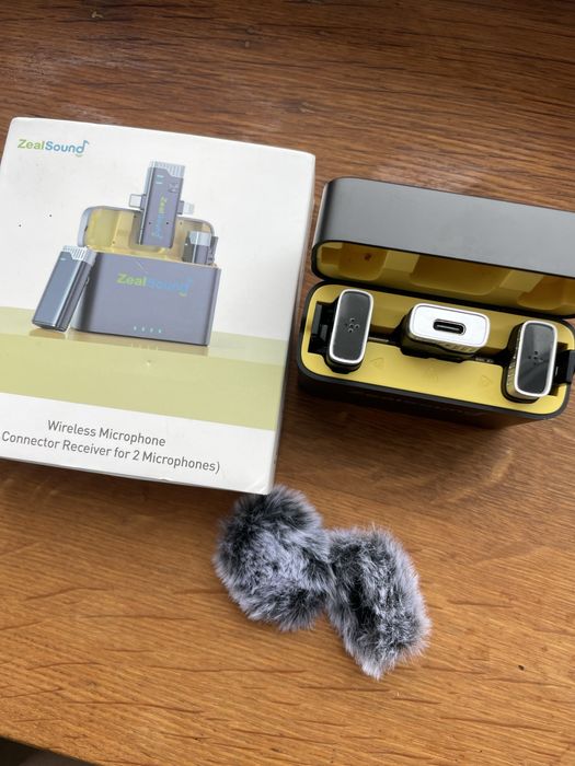 Подвійний мікрофон Zealsound Lightning/Type-C