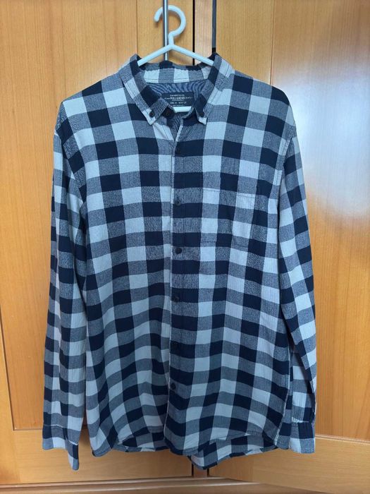 Camisa Pull & Bear Quadrados (M)