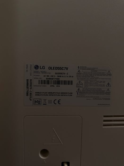 Телевізор LG OLED55C7V SmartTv Wi-fi 8k