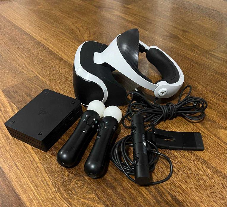 Sony PS4 VR headset com controladores