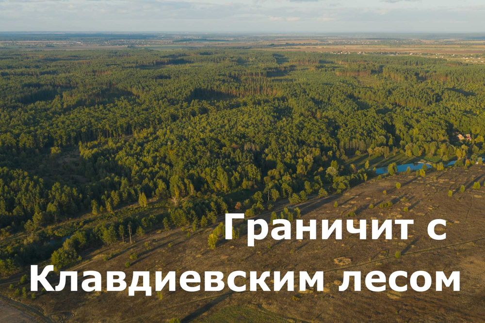 Участок 14,8 Га, 5 км от Бучи, на берегу реки Рокач, граничит с лесом - View 2