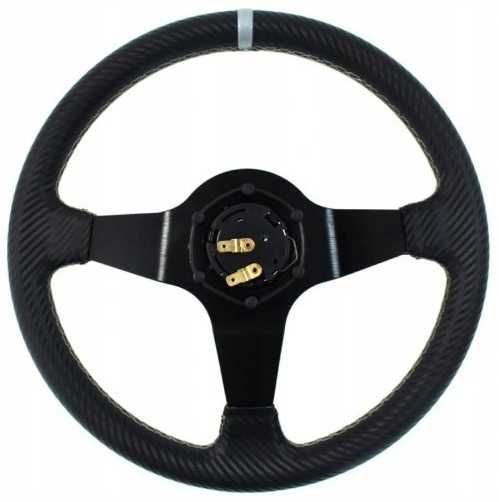 KIEROWNICA Sportowa SLIDE Wzór Carbon Pasek Żółty Szary Sklep Warszawa