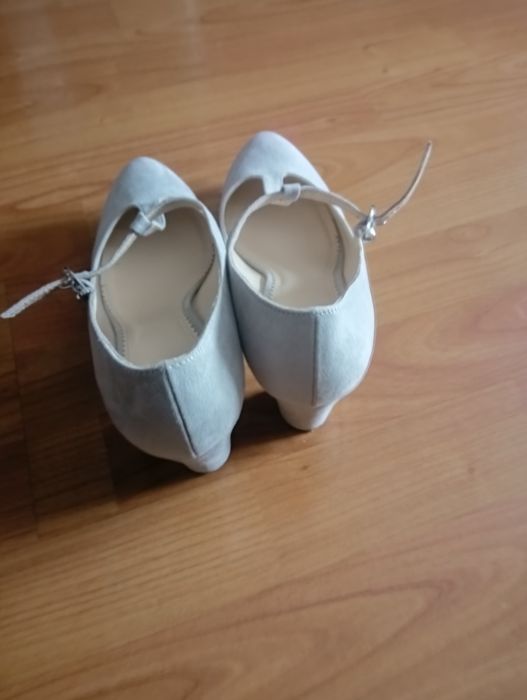 Buty, botki, eleganckie szare