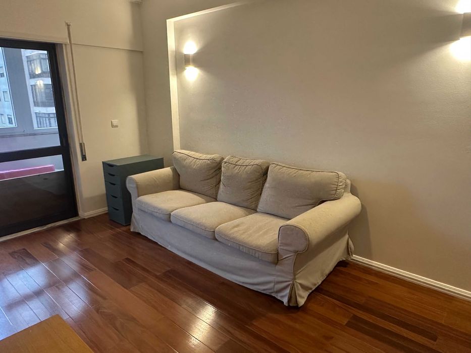 Sofá IKEA Ektorp 3 lugares capas cinza