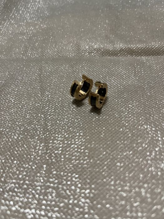 Брендові золоті  сережки від Bvlgari