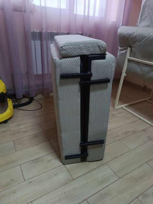 Раскладушка с цельнометаллическим каркасом и ортопедическим матрасом