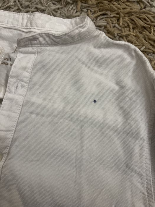 Біла сорочка zara на зріст 120см 6-7 років