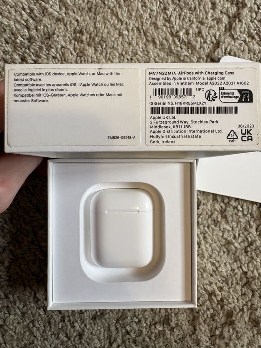 AirPods 2 Apple Oryginalne | Etui + pudełko | w pelni sprawne