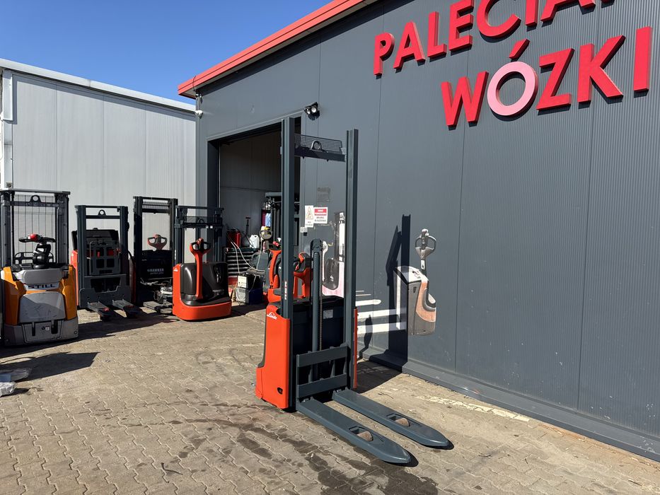 Paleciak elektryczny Linde 200 cm 1000 kg 2017 r jak Nowy Linde L 10