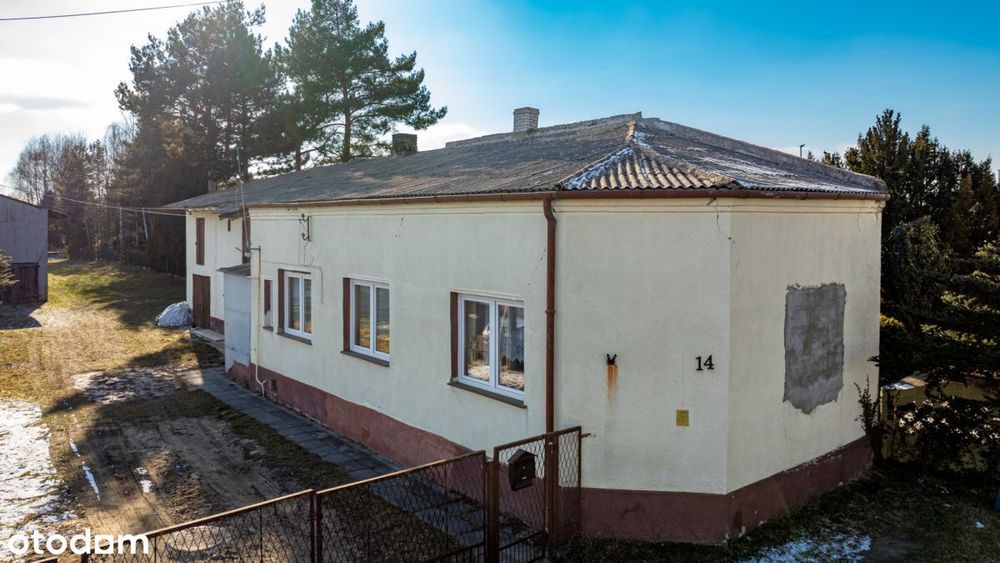 3019 m2 działki + dom 74 m2.Potencjał inwestycyjny