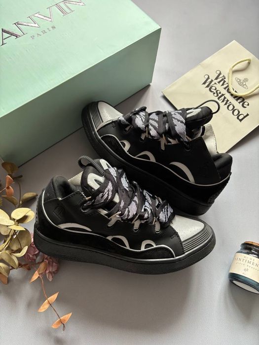 ‼️РОЗПРОДАЖ‼️ Lanvin Curb / Ланвін Крабс Black Grey