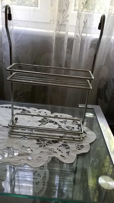 Podwójny koszyk na przyprawy na reling