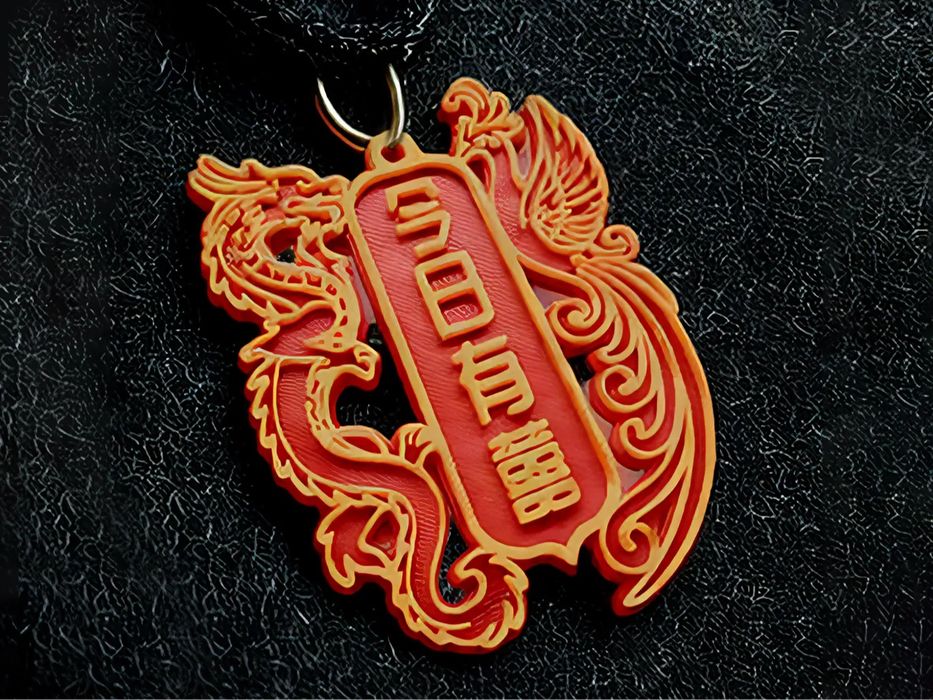 Token Casamento Chinês "Hoje Há Alegria"