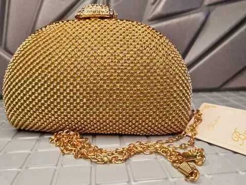 Wieczorowa Piękna torebka wizytowa do ręki lub na ramię kopertówka