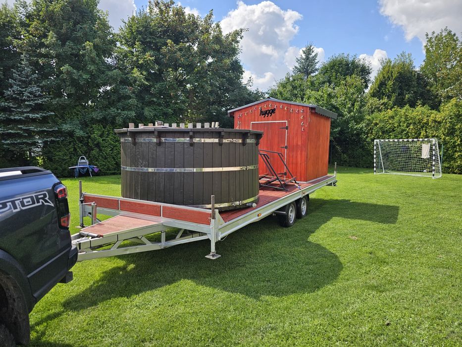 Sprzedam przyczepe, sauna z balia