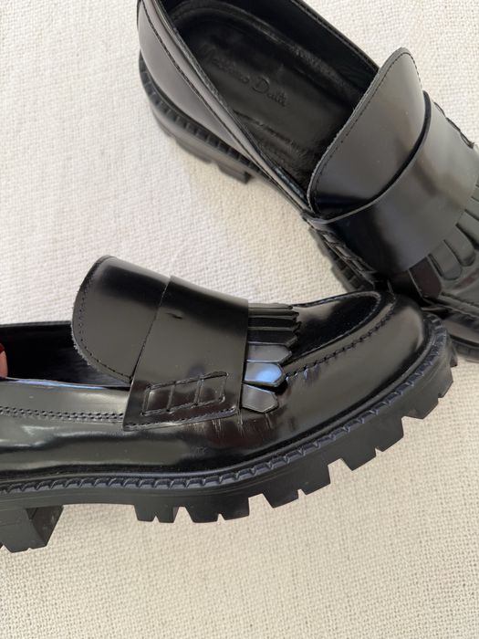 Damskie skórzane mokasyny Massimo Dutti