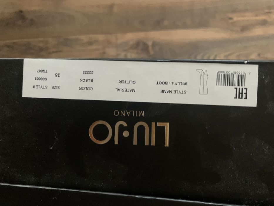 Kozaki brokatowe lju jo brokat botki