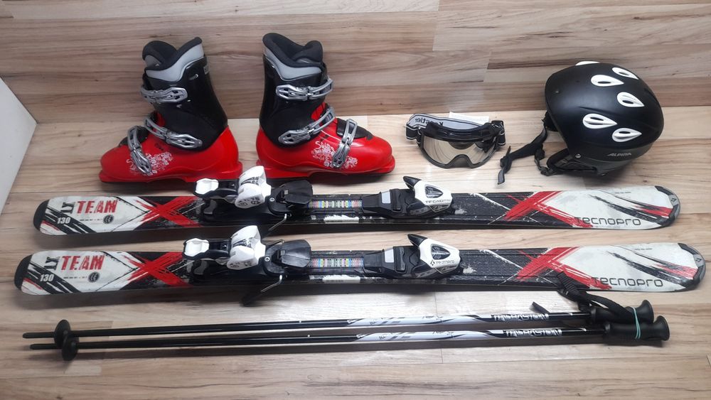 NARTY 130 TECNO PRO Buty 25.5cm-39.5 Kask Kijki Gogle