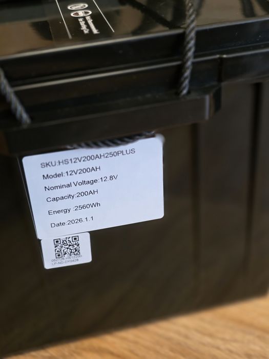 В НАЯВНОСТІ Акумулятор 200Аг 12В LiFePO4 Humsienk 12V 200Ah — 2560Wh | BMS 250A | 6000+ Нові