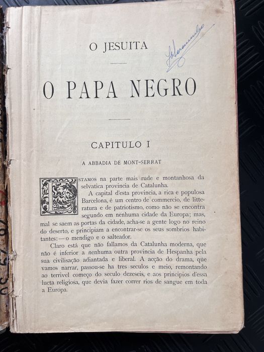 Livro o papa negro vintage E. Mezzabotta