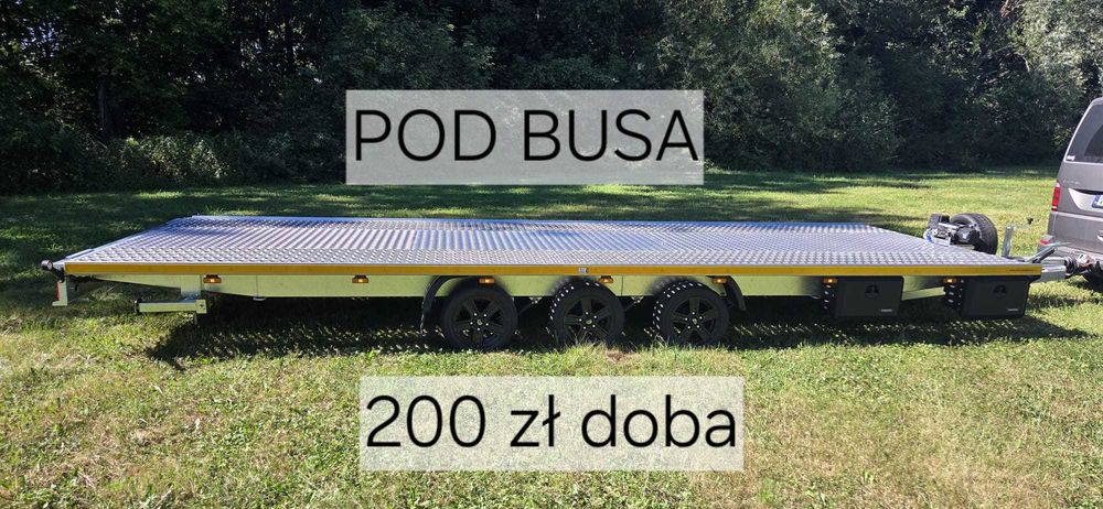 Wynajem Laweta Pod BUSA 6.5x2.3 3500 DMC LAWETY WIŚNIOWA Świdnica