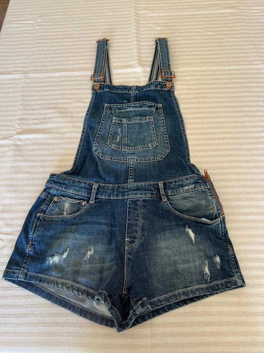 Zara ogrodniczki damskie krótkie S