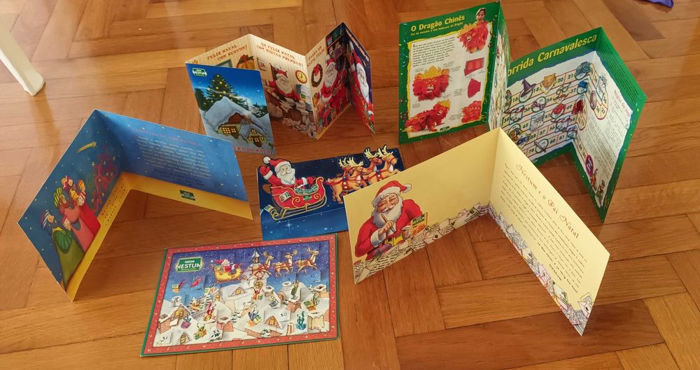 Nestum postais Natal e Kit Carnaval Anos 90