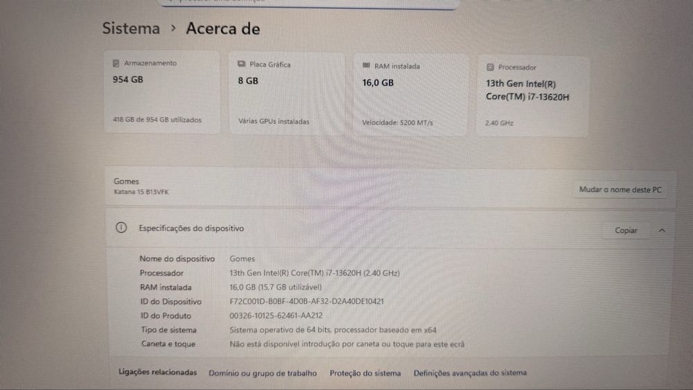 MSI Katana 15 B13V Laptop, Like New and Still Under Warranty64552453207554122