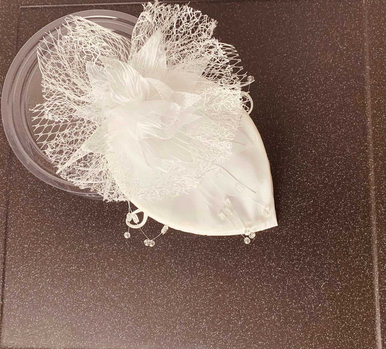 nowy stroik ślubny designerski futurystyczny kryształy wsuwki glamour