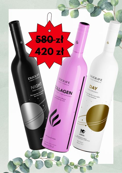Duolife zestaw Dzień i Noc+kolagen