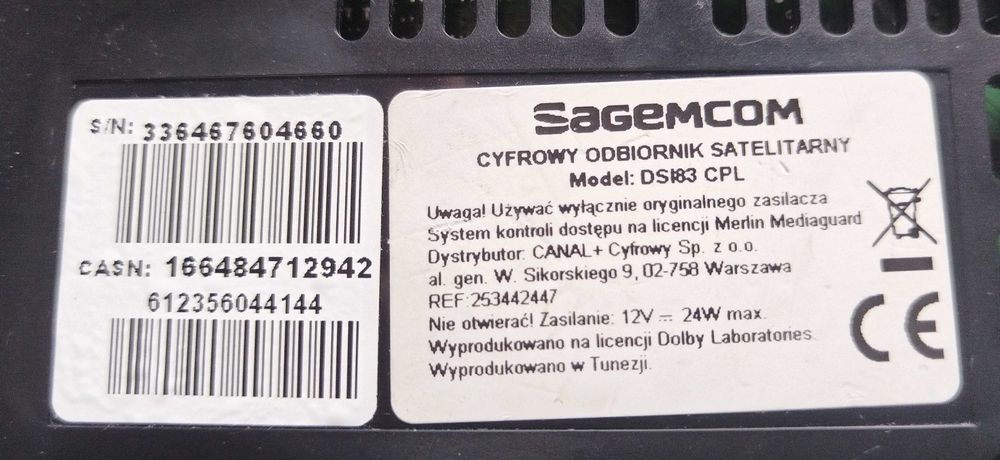 dekoder cyfra + sagem