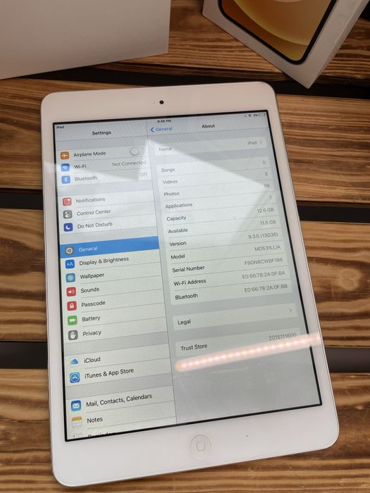 iPad mini 2 працює