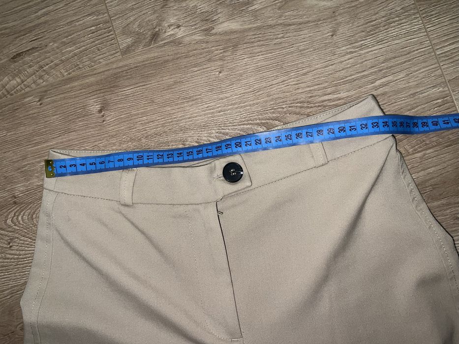 Класичні широкі бежеві штани bershka, 34/XS