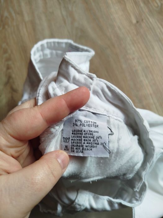 Spodnie damskie białe asymetryczne chica london