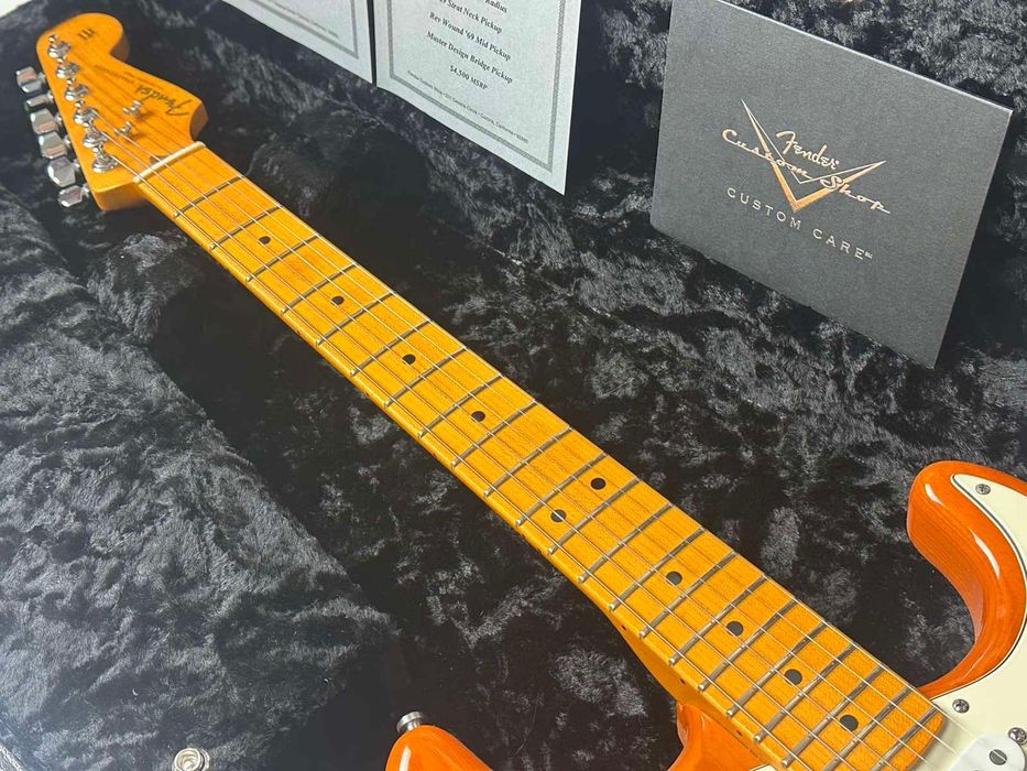 Fender Custom Shop Deluxe "Custom Special Stratocaster" Sunset Orange  (2013, як нова, 3.1кг!, 3300$)