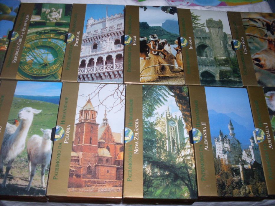 Coleção Patrimonio da Humanidade Ediclube livros / VHS NOVOS
