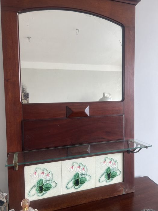 Espelho parede centenário, estilo Art Deco