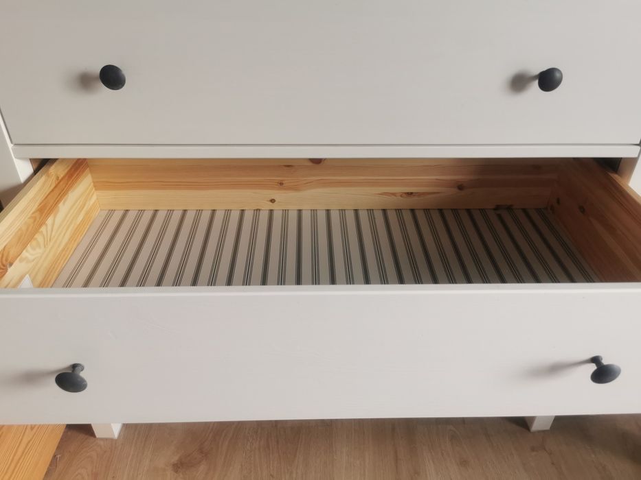 Komoda biała drewniana IKEA Hemnes
