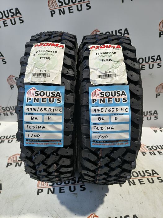 2 pneus novos  Fedima 175-65R14C - Oferta dos portes